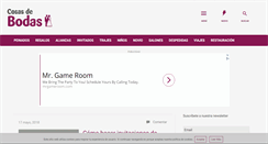 Desktop Screenshot of cosasdebodas.es